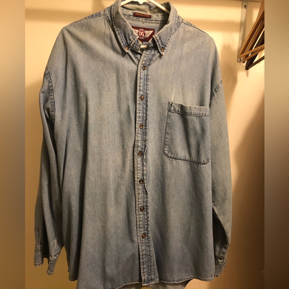 Denim Gear jean men’s shirt XL long sleeve button down